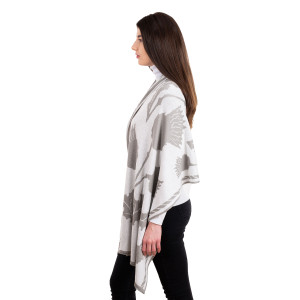 Thistle Scarf  LS106 - 403 Highland Grey  Saol