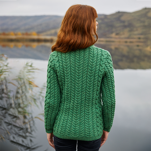 Ladies Shawl Neck Cardigan ML164 - 105 Green