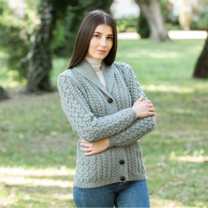 Ladies Shawl Neck Cardigan ML164 - 113 Skylight