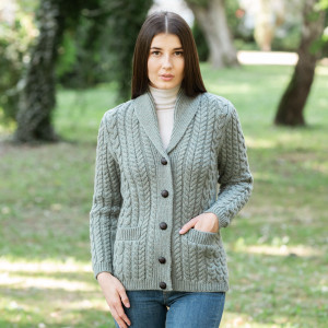 Ladies Shawl Neck Cardigan ML164 - 113 Skylight