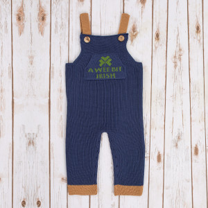 Irish Knit Overalls  NK202 - 546 ABI	Navy Brown  Saol
