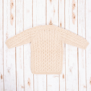 Kids Aran Sweater MK100-109  Parsnip Saol