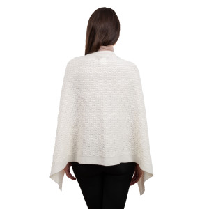 LLS110  - 900 White OS - SAOL Ladies Knitwear Reverse View