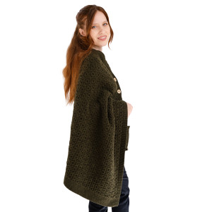 LLS110  - 902 Army Green OS - SAOL Ladies
Knitwear  Side View