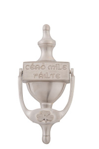 Cead Mile Failte Shamrock Door Knocker Pewter DublinGiftCompany.com
