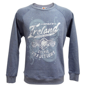 Denim Ireland Celtic Traditions Crew Neck DublinGiftCompany.com