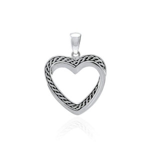 Infinite Celtic Knotwork Heart Pendant