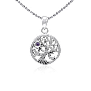 Amethyst Celtic Tree of Life Pendant DGC