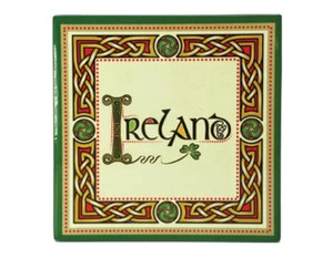 Ireland Square Ceramic Coaster
