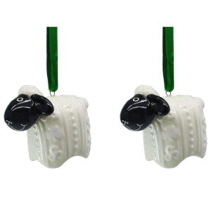 Hand Painted Woolly Ware Hanging Ornament