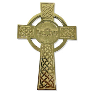Exclusively Irish Claddagh Celtic Wall Cross EC119-B DGC