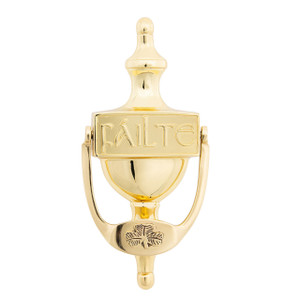Exclusively Irish Failte Shamrock Door Knocker- Brass EDK100-PB DublinGiftCompany.com