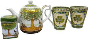 Tree of Life Tea Collection - 2 Mugs, Teapot & Tea