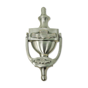Exclusively Irish Claddagh Door Knocker Satin Nickel