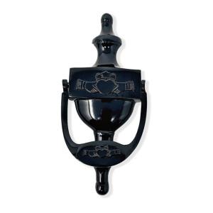 Black Brass Exclusively Irish Claddagh Door Knocker