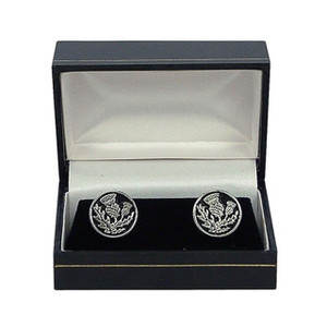 Scottish Thistle Pewter Cufflinks Dublin Gift Company