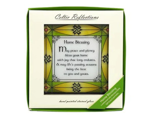 Irish Blessing Stained Glass Window Panel