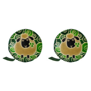 Round Leather Sheep Irish Coin Purse