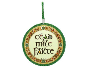 Irish Cead Mile Failte Rope Plaque  CL-107-446