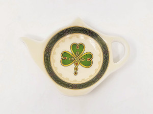 Ceramic Irish Shamrock Tea Bag Holder