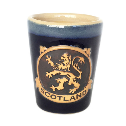 Lion Rampant Scottish Stoneware Shot Glass