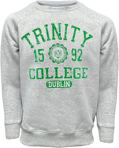 Mens Ireland Grey Trinity College Long Sleeve Sweatshirt