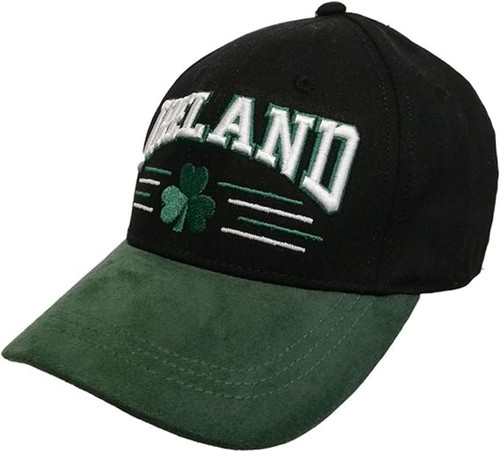 Men's Bottle Ireland Shamrock Baseball Cap, Black/Green, One Size
