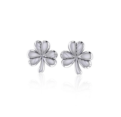 Irish Shamrock Post Earrings