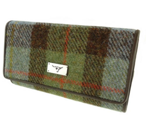 Ladies Harris Tweed Scottish Tartan Purse