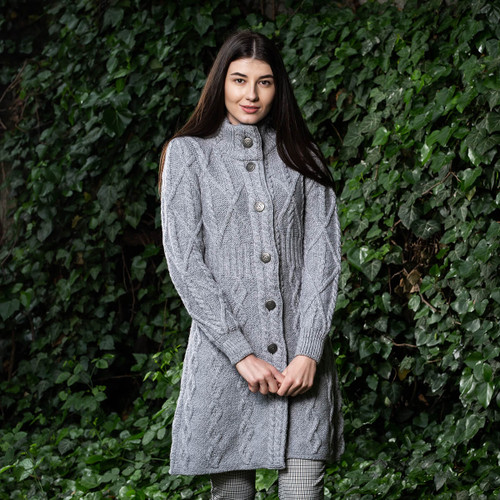 Aran Cable Signature Coat | SAOL | SaolKnitwear.com