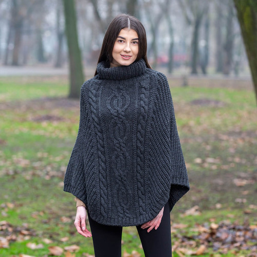 Cable Stitch Poncho