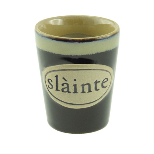Gaelic Slainte Stoneware Espresso Cup