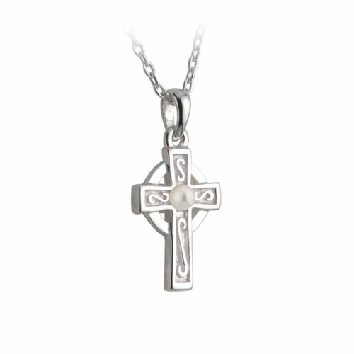 Communion Celtic Cross Pendant Necklace