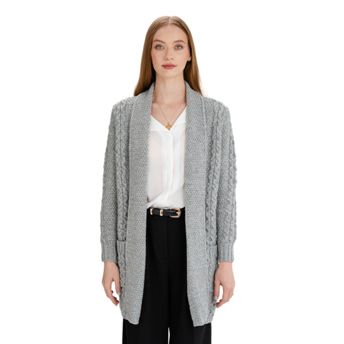 Ladies Open Face Cardigan | SAOL | SaolKnitwear.com