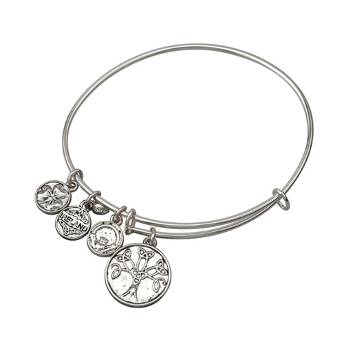 Tree of Life Celtic Charm Bangle Bracelet