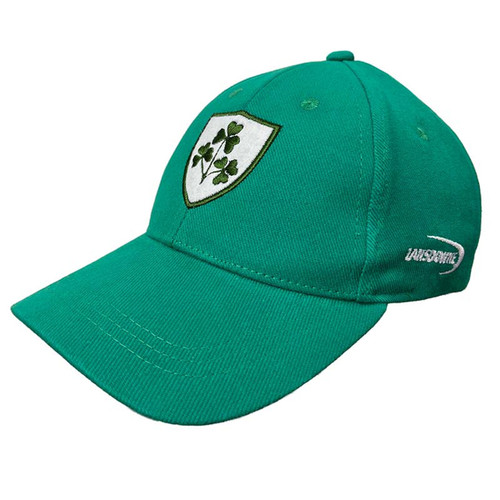 Emerald Green Shamrock Crest Baseball Cap