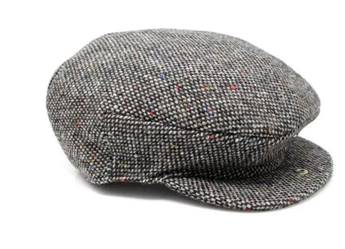 Classic Irish Flat Cap - Vintage Donegal Tweed