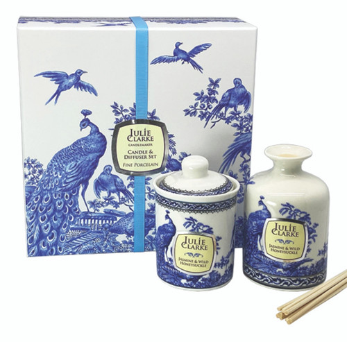 Celtic Peacock Candle & Diffuser - Jasmine & Honeysuckle