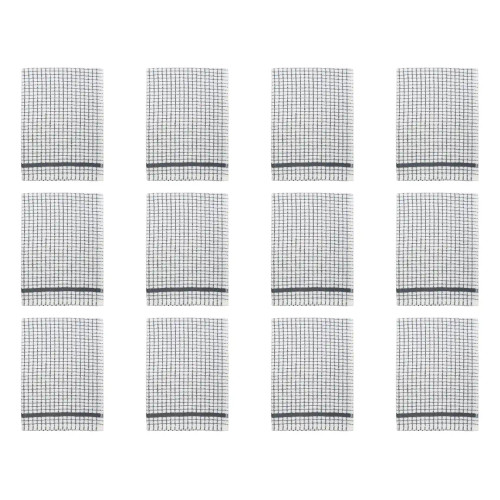 Charcoal Grey Poli Dri 100% Cotton Dish Towel