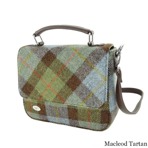Harris Tweed Square Tartan Shoulder Bag