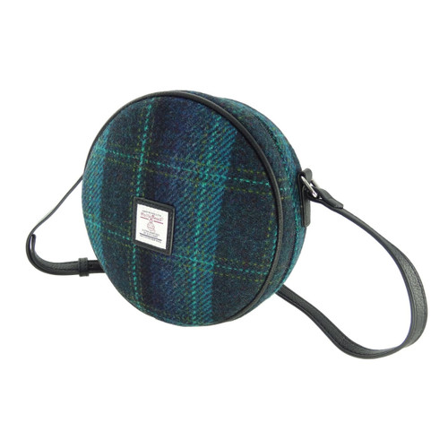 Scottish Harris Tweed Round Shoulder Bag