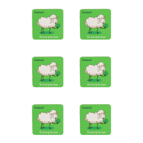 Shenanigan Sheep 6-Piece Coaster Set