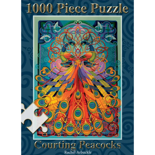 Courting Peacocks Celtic 1000-Piece Puzzle