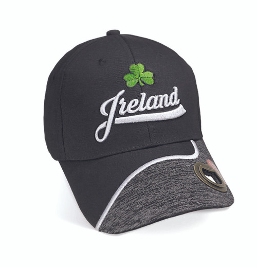 Irish Shamrock Baseball Cap with Built-In Opener