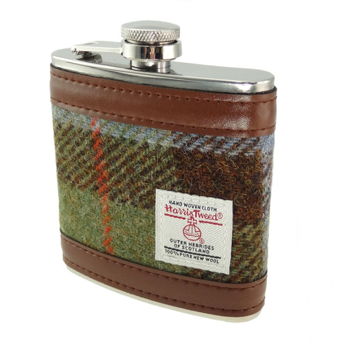 Harris Tweed 6oz Hip Flask - Multi Tartan Variations