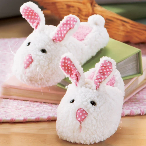Kids Bunny Slippers Plush Easter Gift