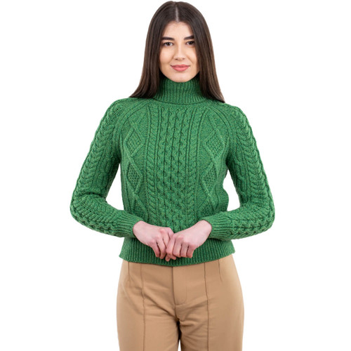 Cable Knit Turtle Neck Sweater