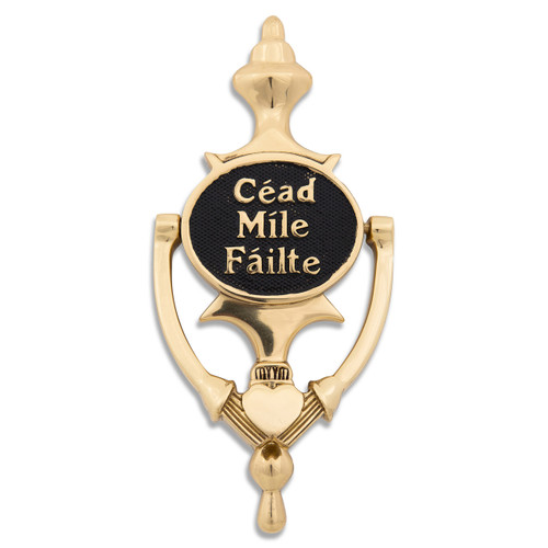 Cead Mile Failte Black Door Knocker Dublin Gift Company.com