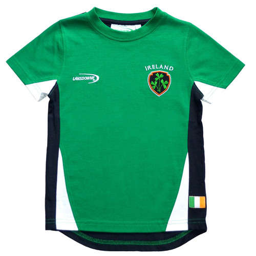 Lansdowne Emerald Ireland Crest Kids T-Shirt DublinGiftCompany.com