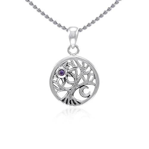Amethyst Celtic Tree of Life Pendant DGC